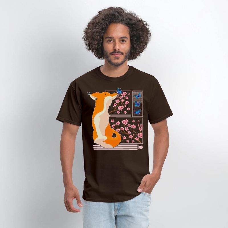 Cherry Blossom Shirt, Fox Japanese Cherry Blossom