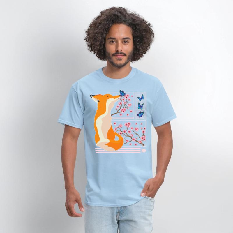 Cherry Blossom Shirt, Fox Japanese Cherry Blossom