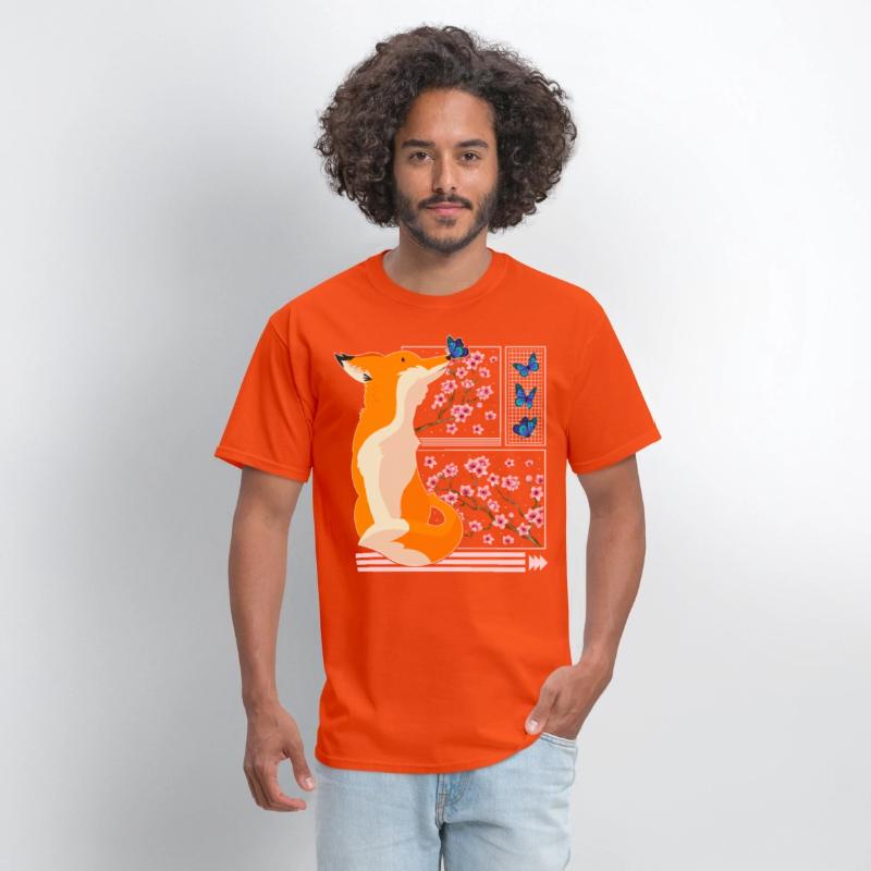 Cherry Blossom Shirt, Fox Japanese Cherry Blossom