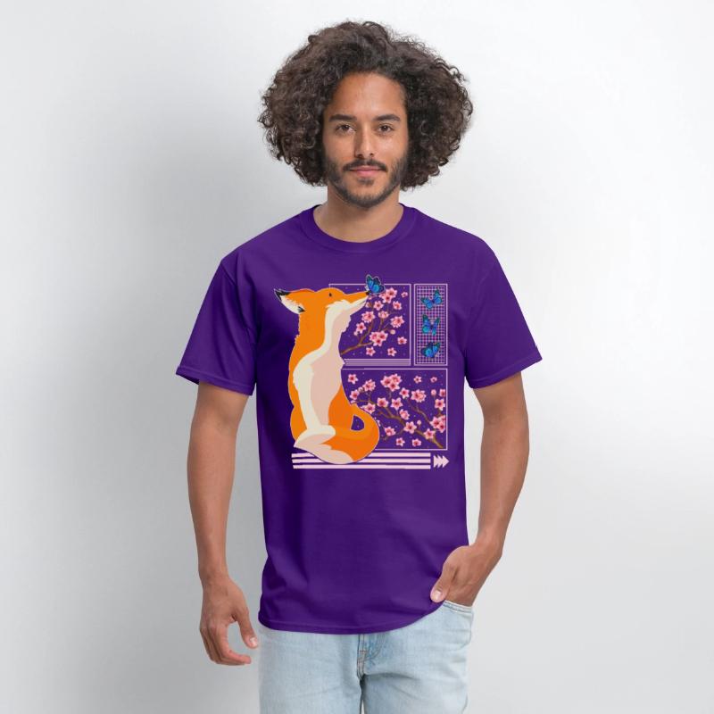 Cherry Blossom Shirt, Fox Japanese Cherry Blossom