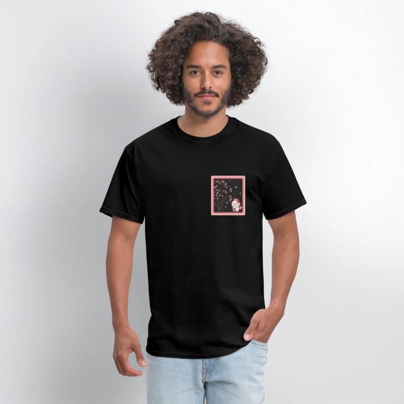 Cherry Blossom Shirt, Kawaii Cat Cherry Blossom