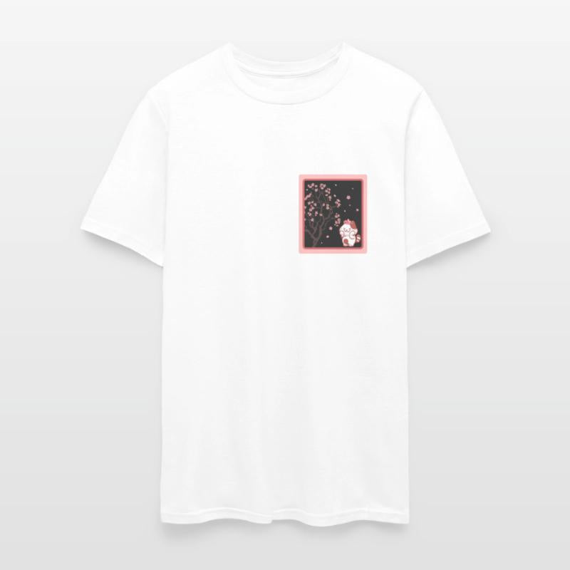 Cherry Blossom Shirt, Kawaii Cat Cherry Blossom