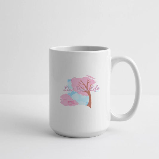 Cherry Blossom Tree with Inspirational Quote