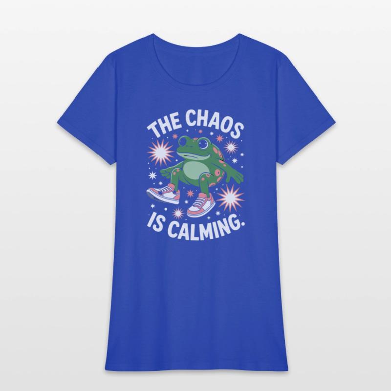 Chill Frog Embracing the Chaos