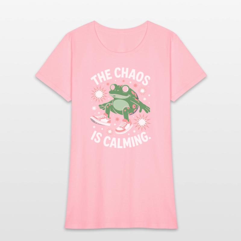 Chill Frog Embracing the Chaos