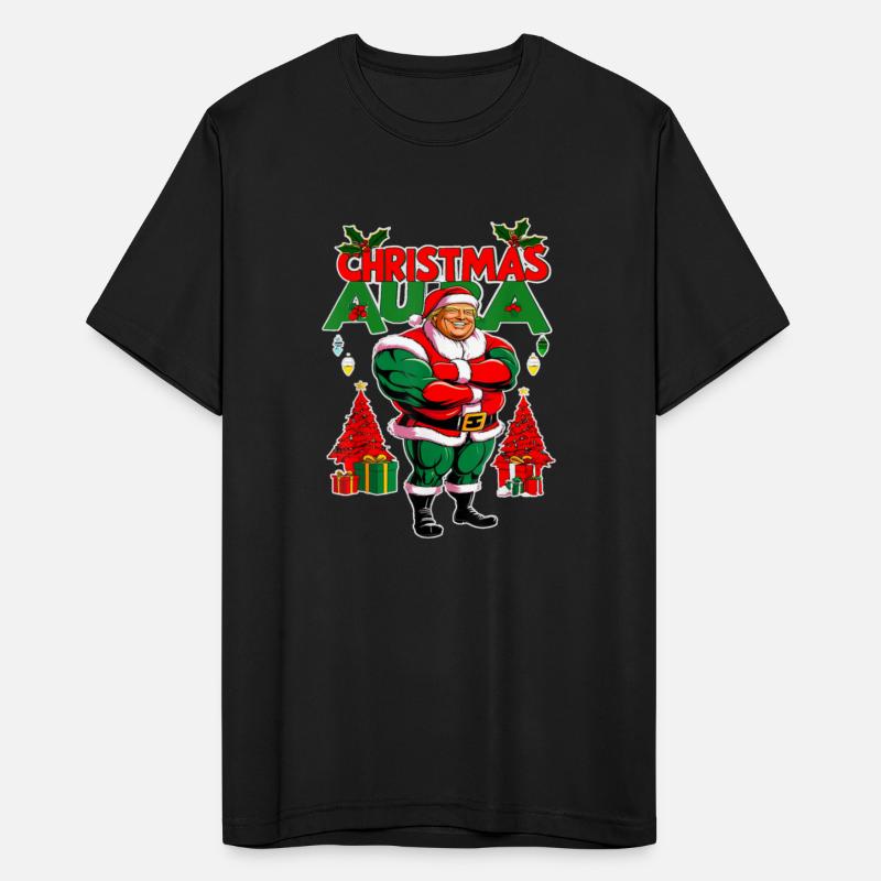 Christmas Aura Trump as Santa Bodybuilder Christma