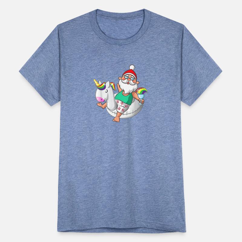 Christmas in July Santa Hawaiian Unicorn Swim