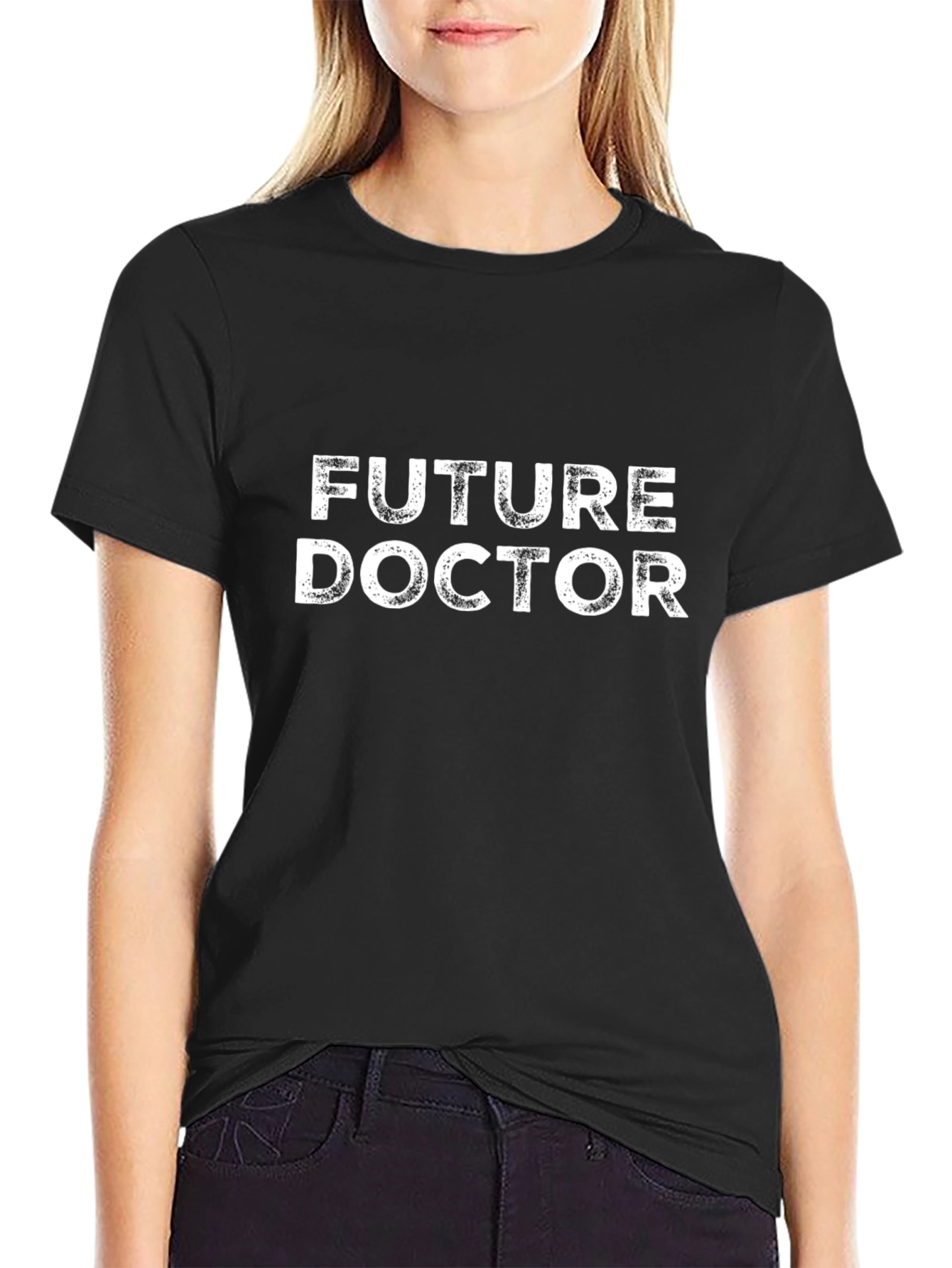 Future Doctor Black T-Shirt