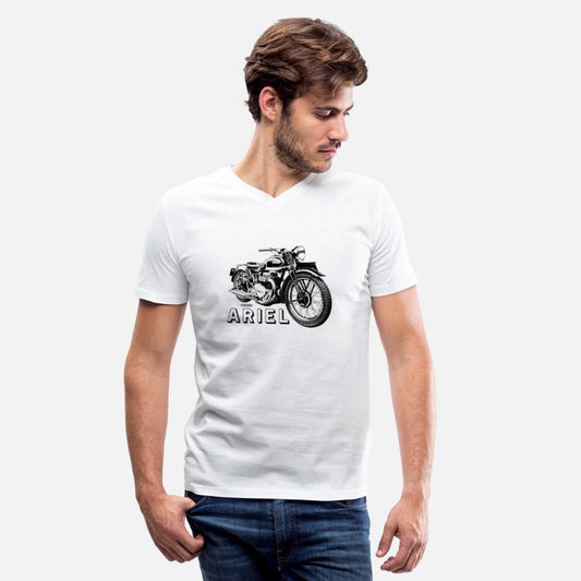 Classic ARIEL motorcycle script and illustration