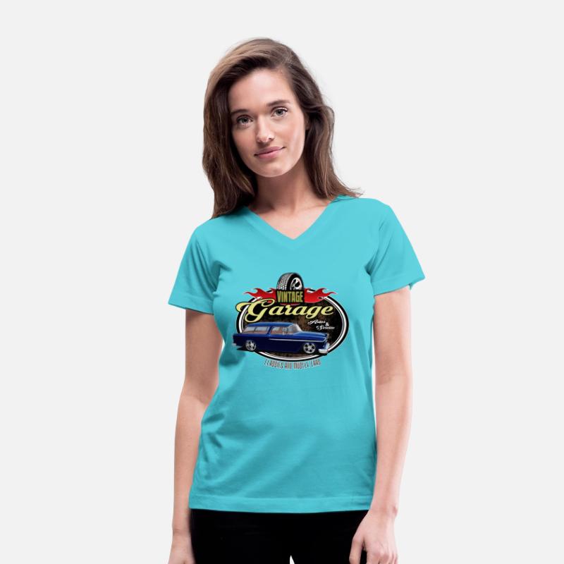 Classic Car Garage with Blue Nomad