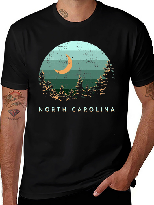 North Carolina Moon Graphic T-Shirt