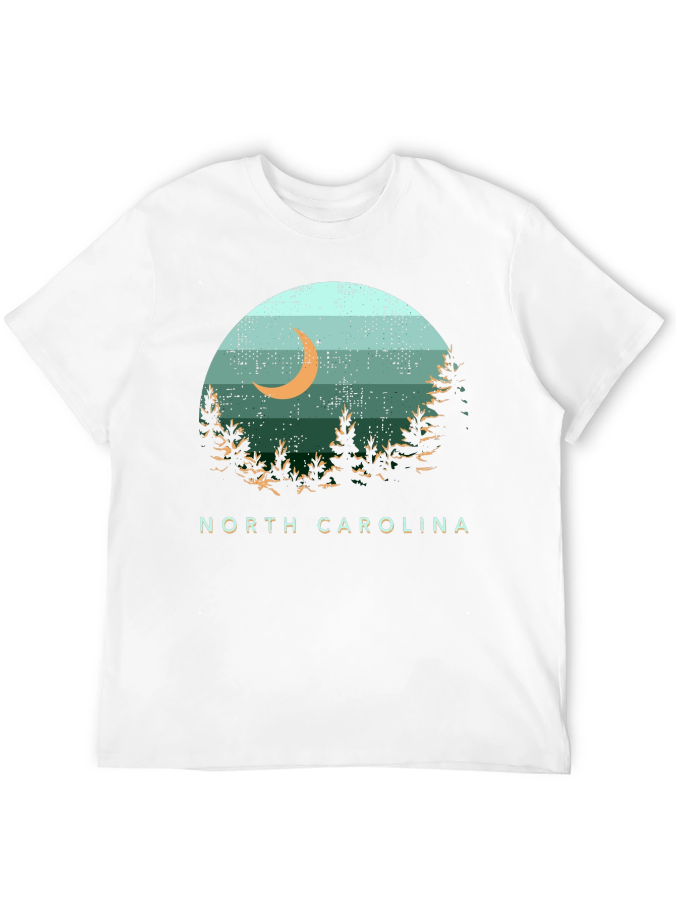 North Carolina Moon Graphic T-Shirt