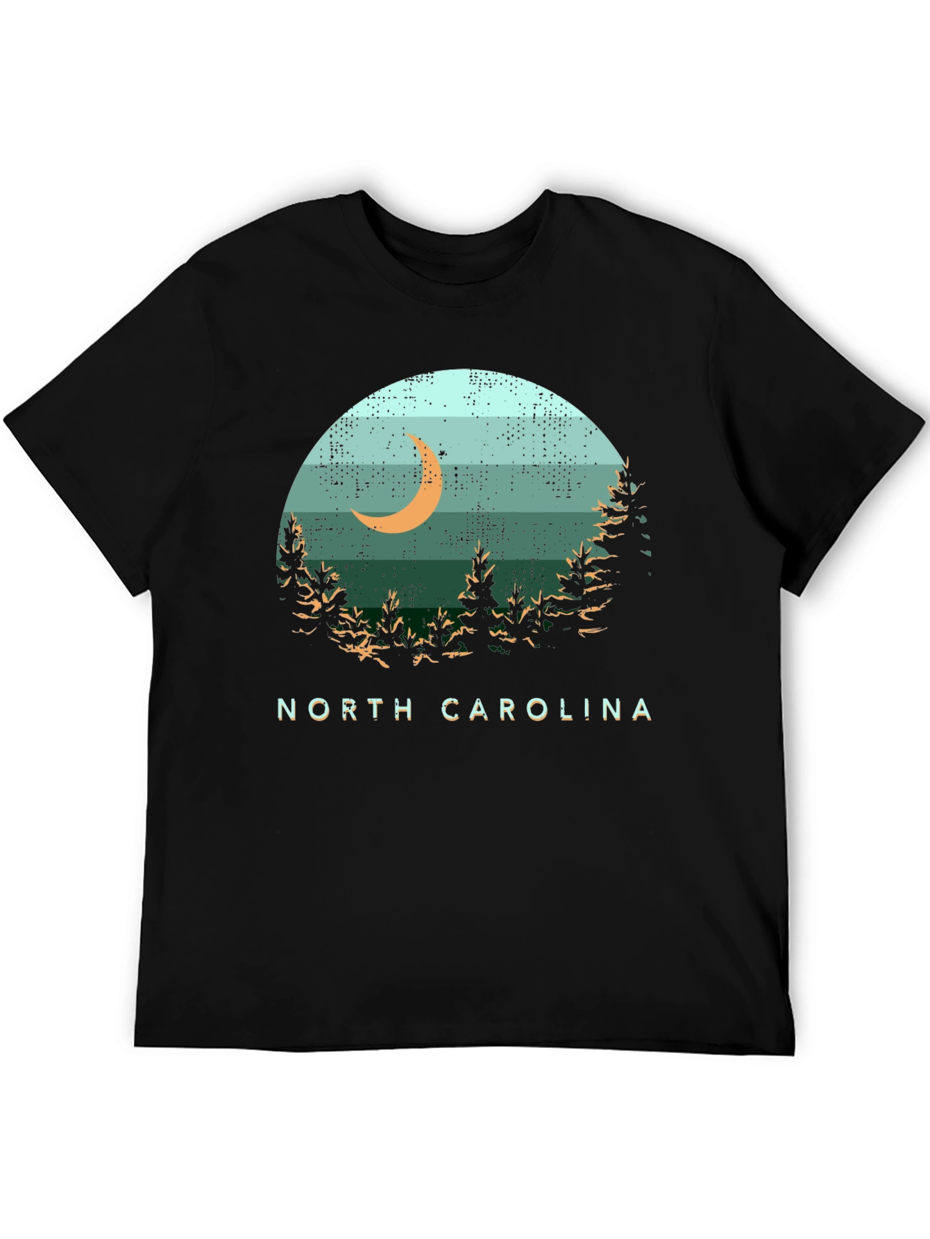 North Carolina Moon Graphic T-Shirt