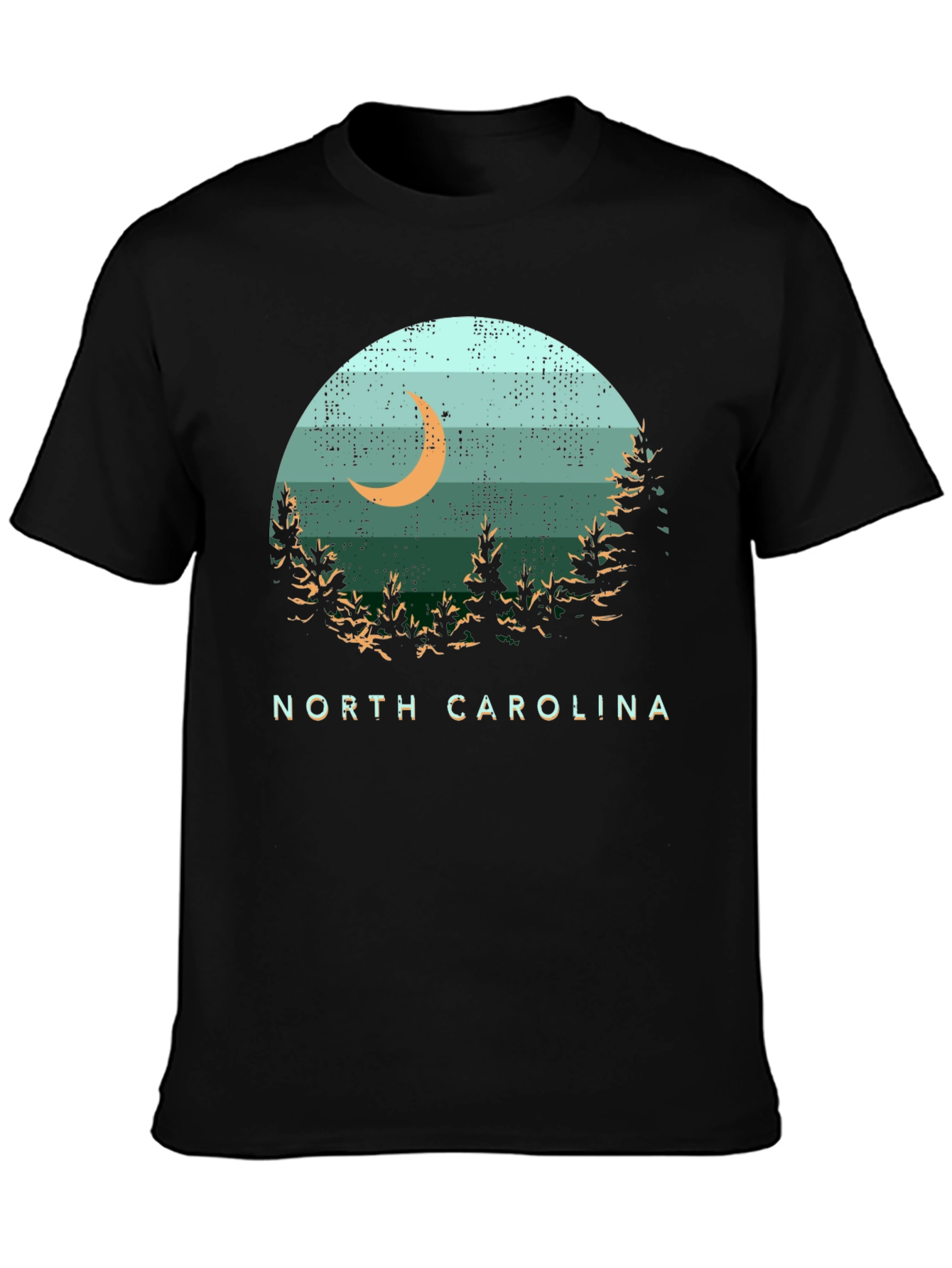 North Carolina Moon Graphic T-Shirt