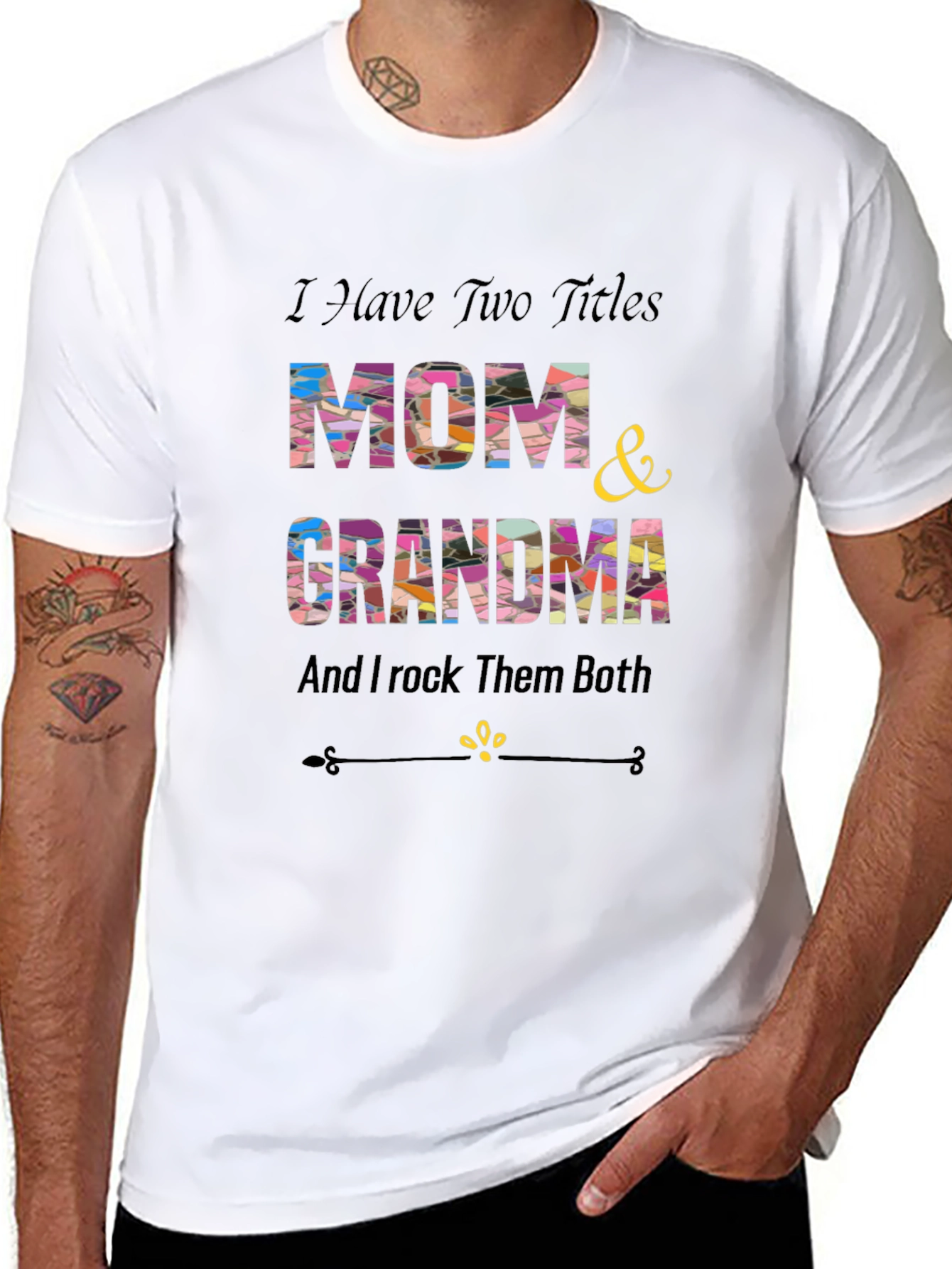 Mom & Grandma T-Shirt - I Rock Them Both!