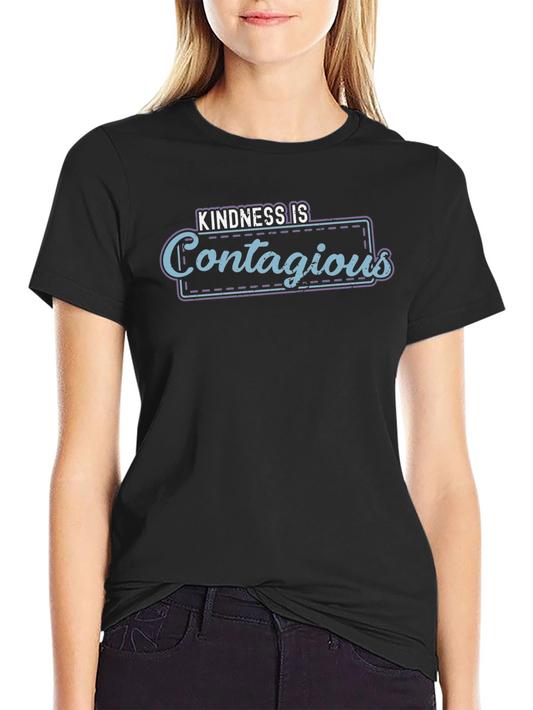 Kindness Is Contagious Graphic Tee - Black