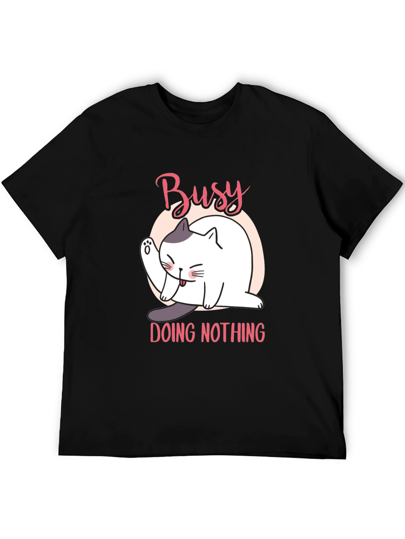 Busy Doing Nothing Cat T-Shirt