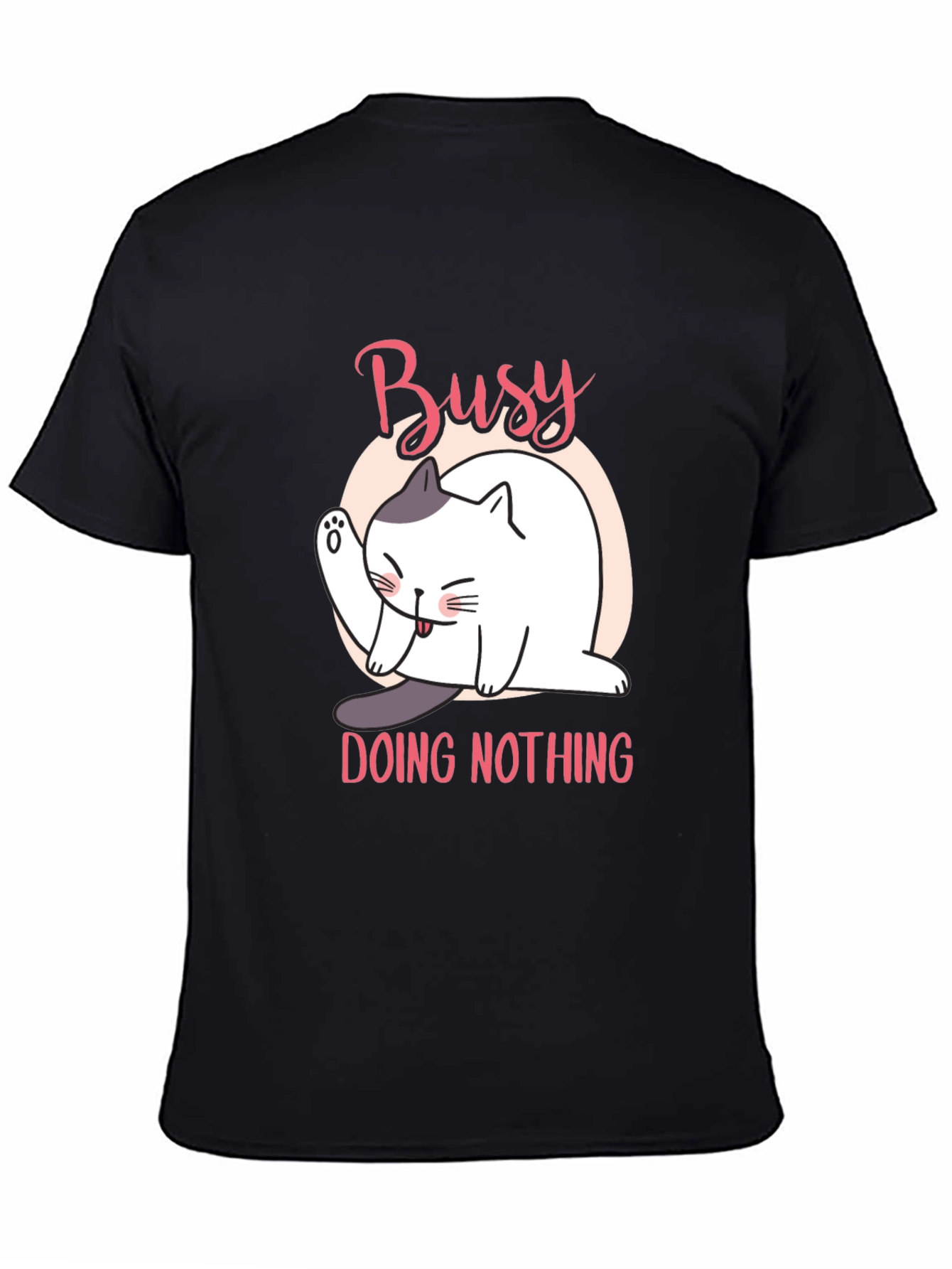 Busy Doing Nothing Cat T-Shirt