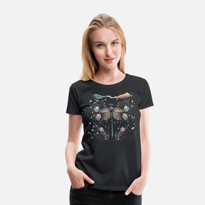 "Colored Dragon fly" Design for elegant Women