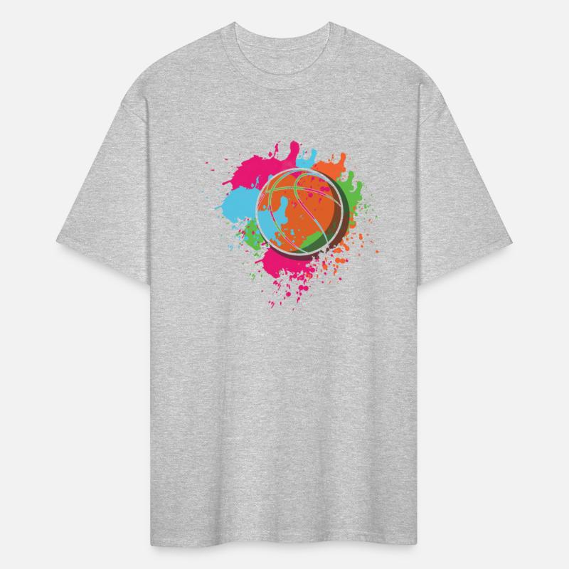 Colorful Ball Paint Athlete Game Sport Basketball