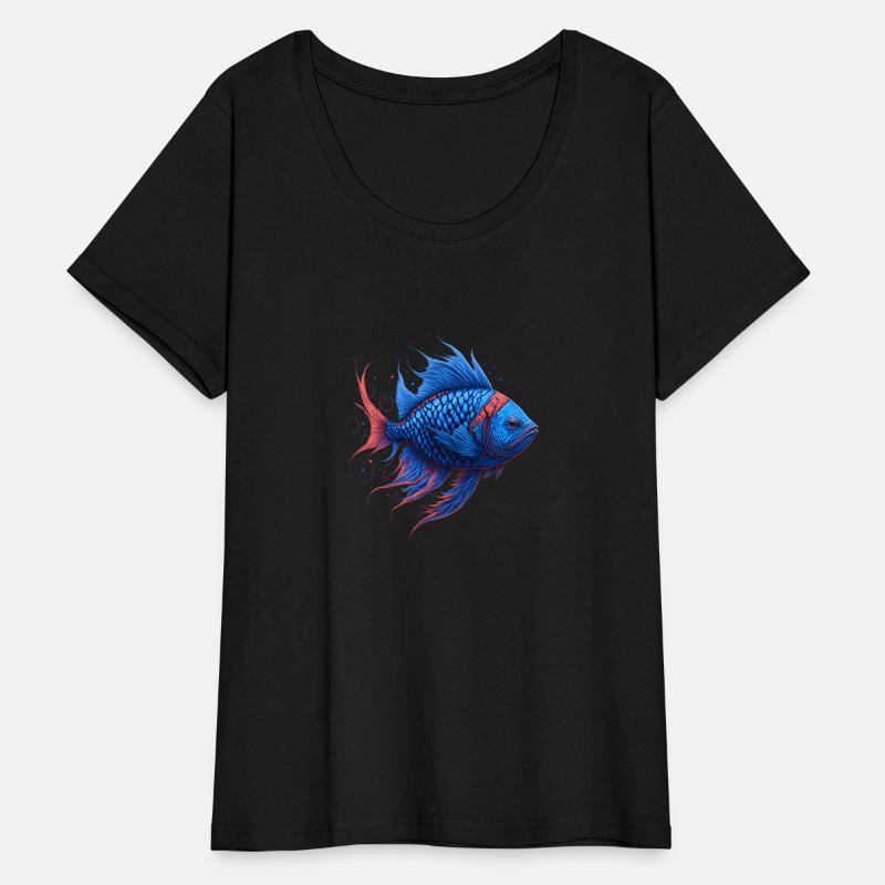 Colorful Blue and Red Fish