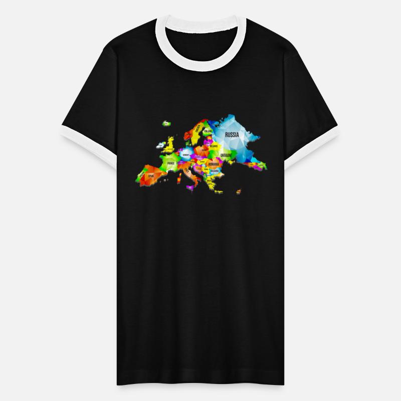 Colorful Map Of Europe