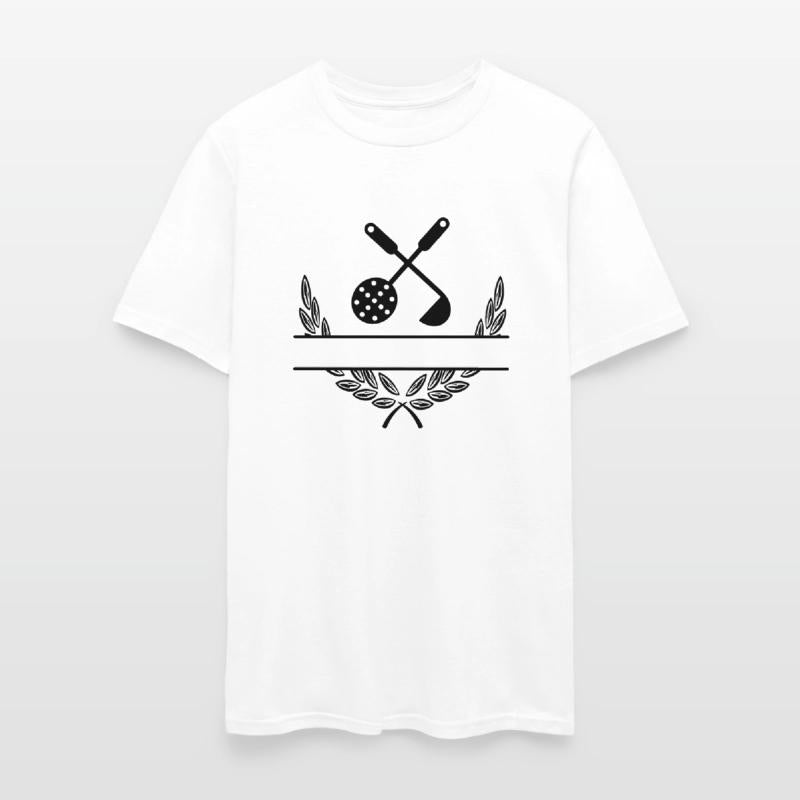 Cooking tools in laurel wreath