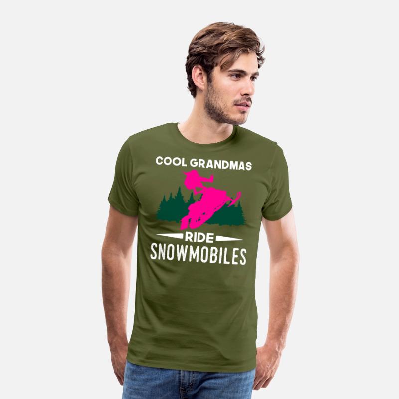 Cool Grandmas Ride Snowmobiles Snowmobiling Woman