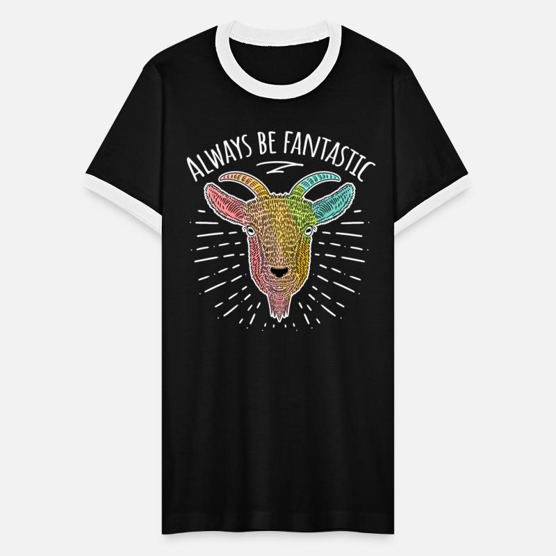 Cool LGBT Goat Amazing Rainbow Positive Saying