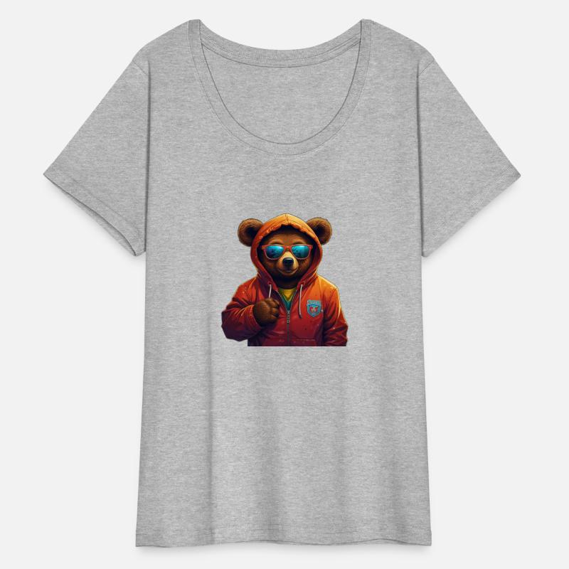 Cool Streetwear Cartoon Bear T-Shirt – Urban Style