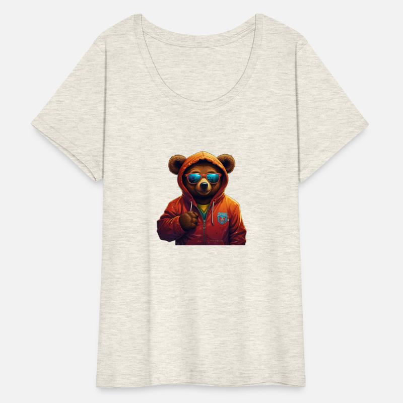 Cool Streetwear Cartoon Bear T-Shirt – Urban Style