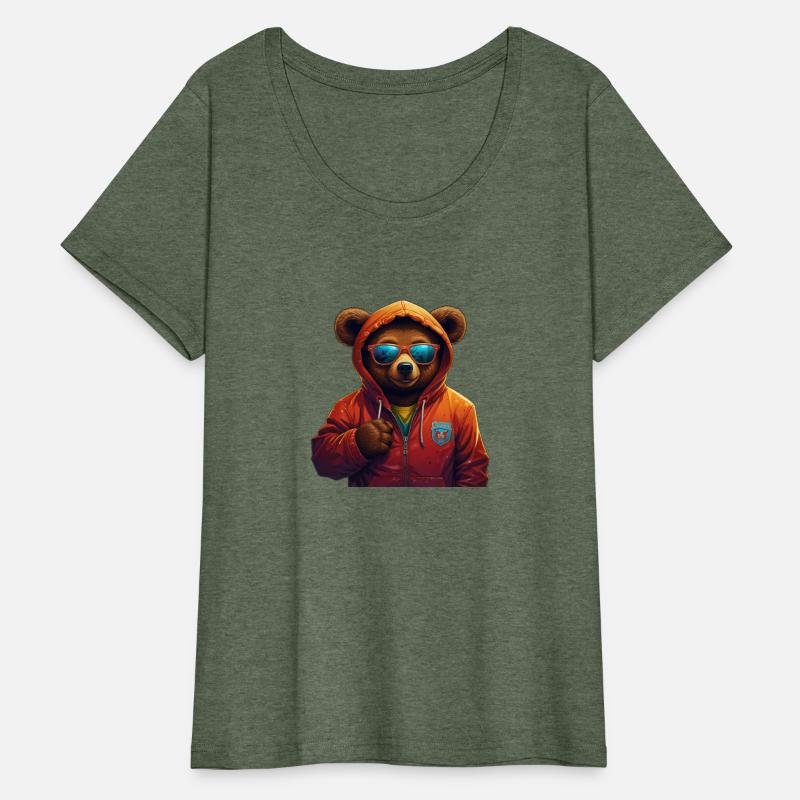 Cool Streetwear Cartoon Bear T-Shirt – Urban Style