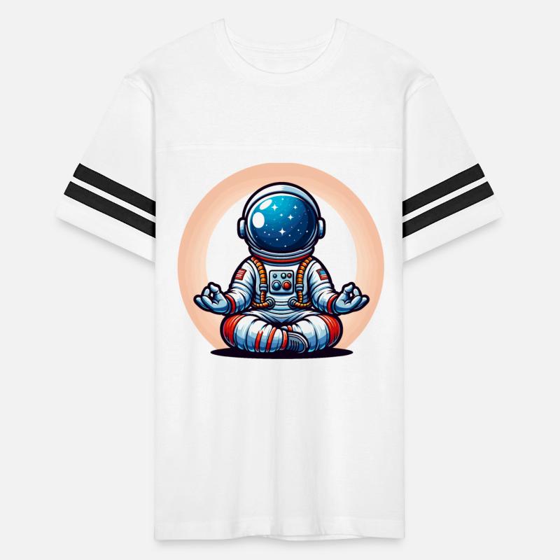 Cosmic Zen chibi astronaut meditation