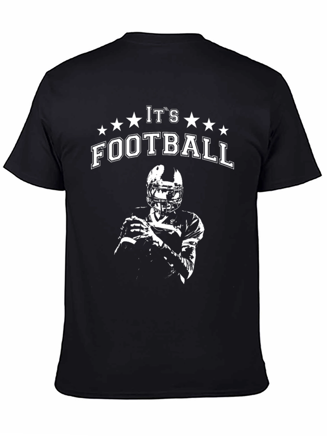 Its Football Graphic T-Shirt - Black