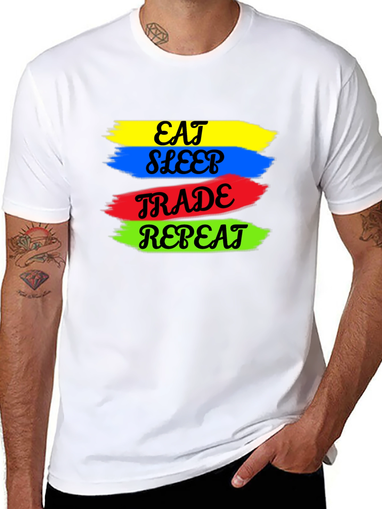 Eat Sleep Trade Repeat T-Shirt - Traders Daily Grind