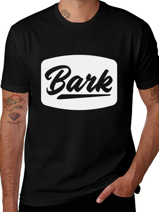 Bark Graphic Tee - Mens Black Cotton T-Shirt