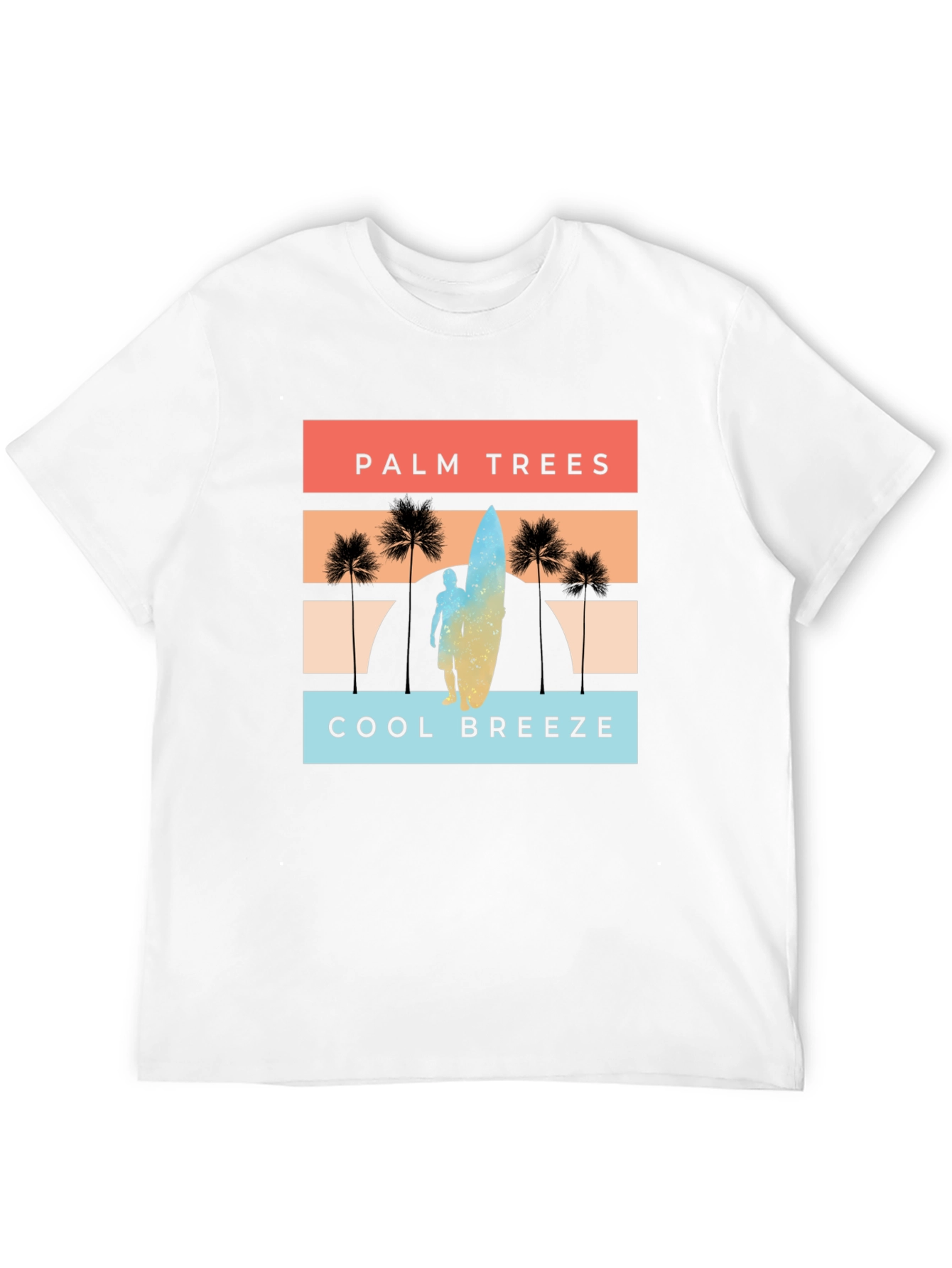 Palm Trees Cool Breeze Graphic T-Shirt