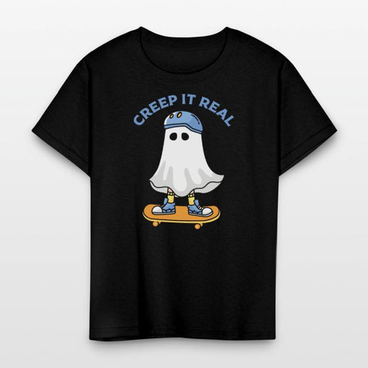 Creep It Real Skateboarding Ghost Retro Halloween