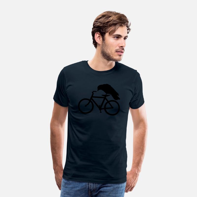 Crow Riding A Bicycle Bike Crow Cycling