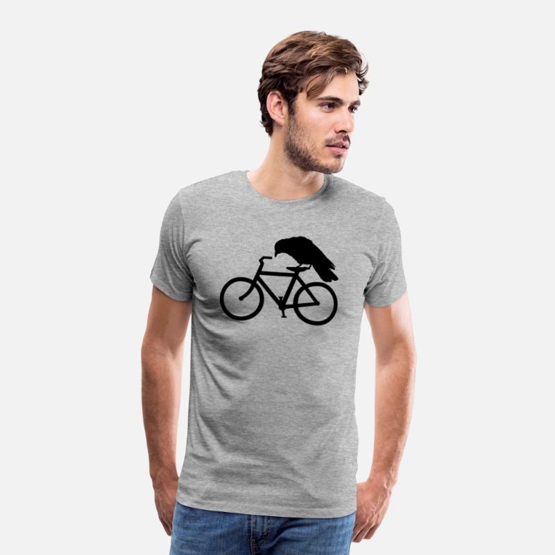 Crow Riding A Bicycle Bike Crow Cycling