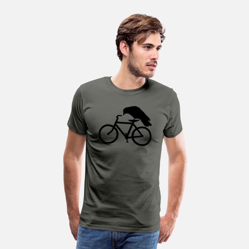 Crow Riding A Bicycle Bike Crow Cycling