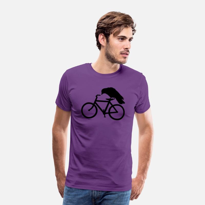 Crow Riding A Bicycle Bike Crow Cycling