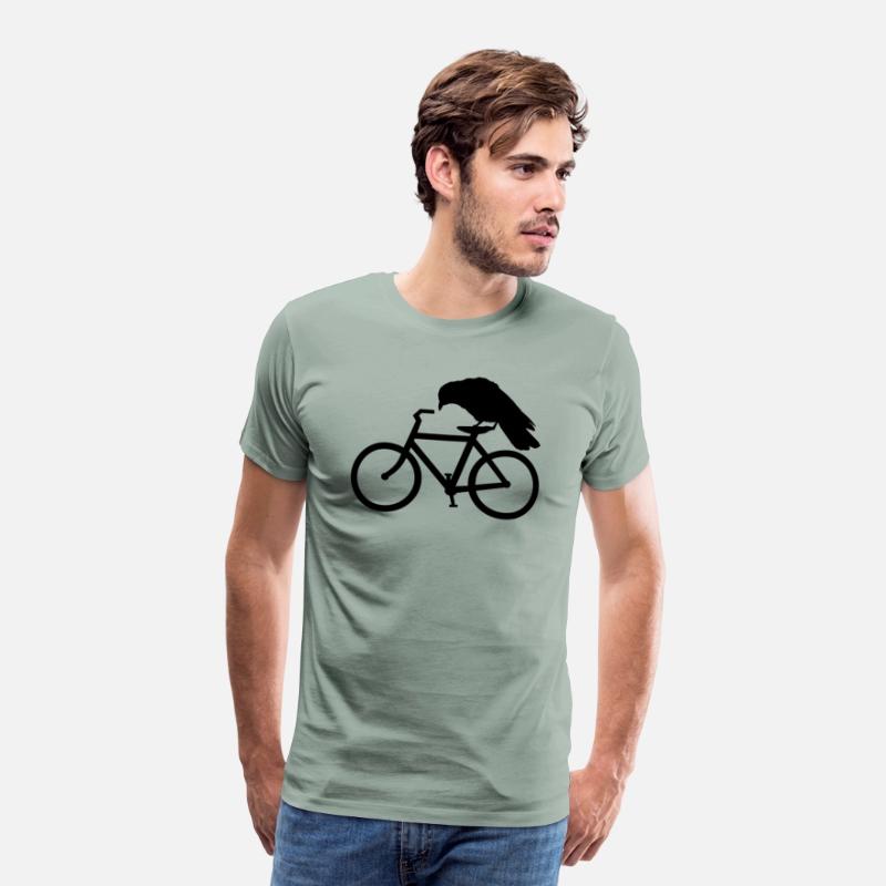 Crow Riding A Bicycle Bike Crow Cycling