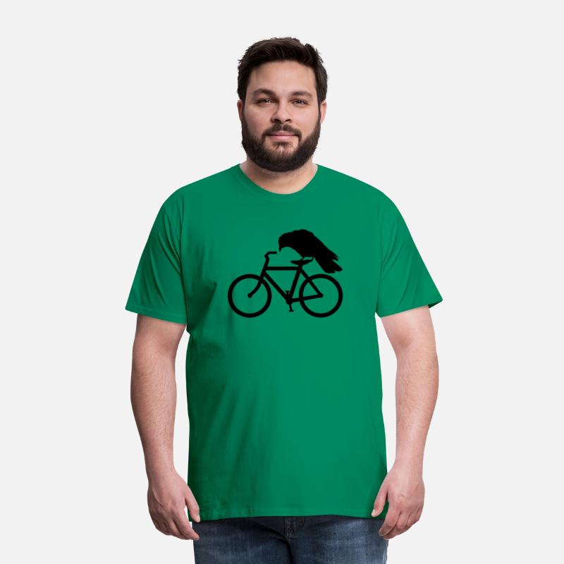 Crow Riding A Bicycle Bike Crow Cycling