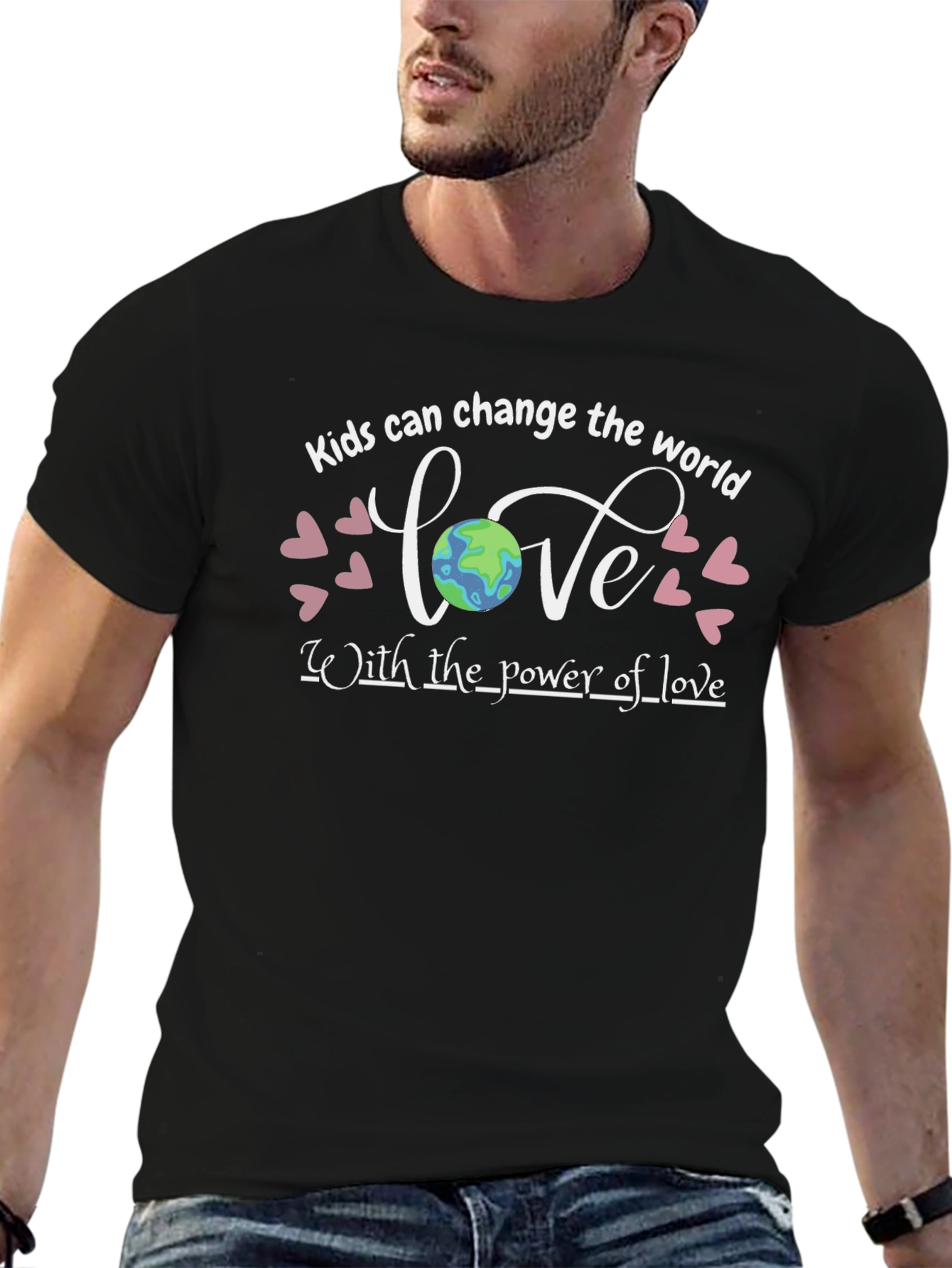 Kids Change the World Love Earth Graphic T-Shirt
