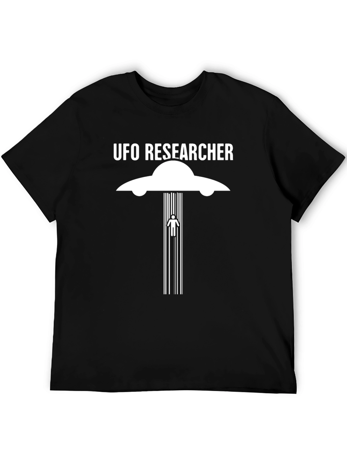 UFO Researcher Graphic T-Shirt - Alien Abduction Tee