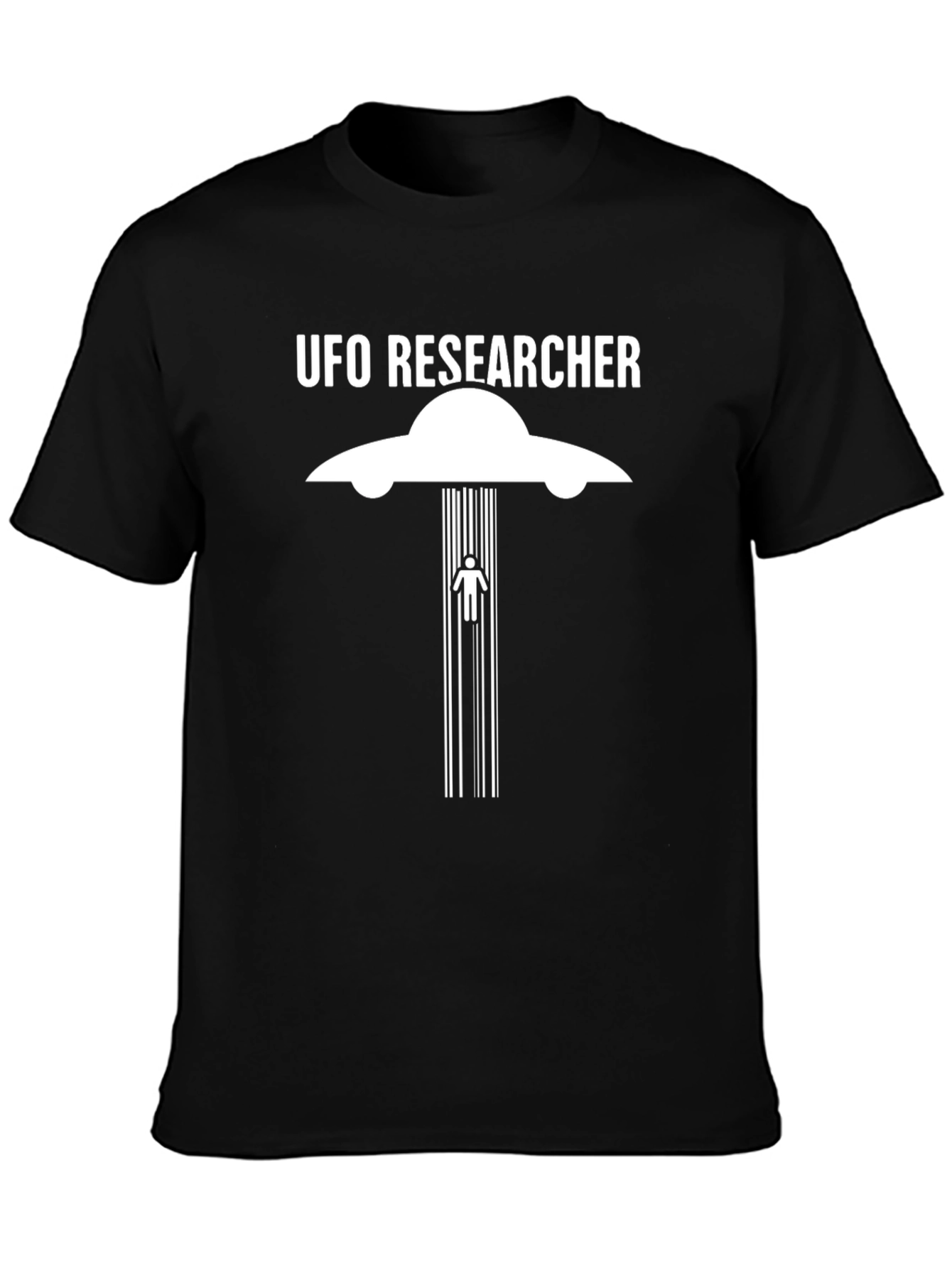 UFO Researcher Graphic T-Shirt - Alien Abduction Tee