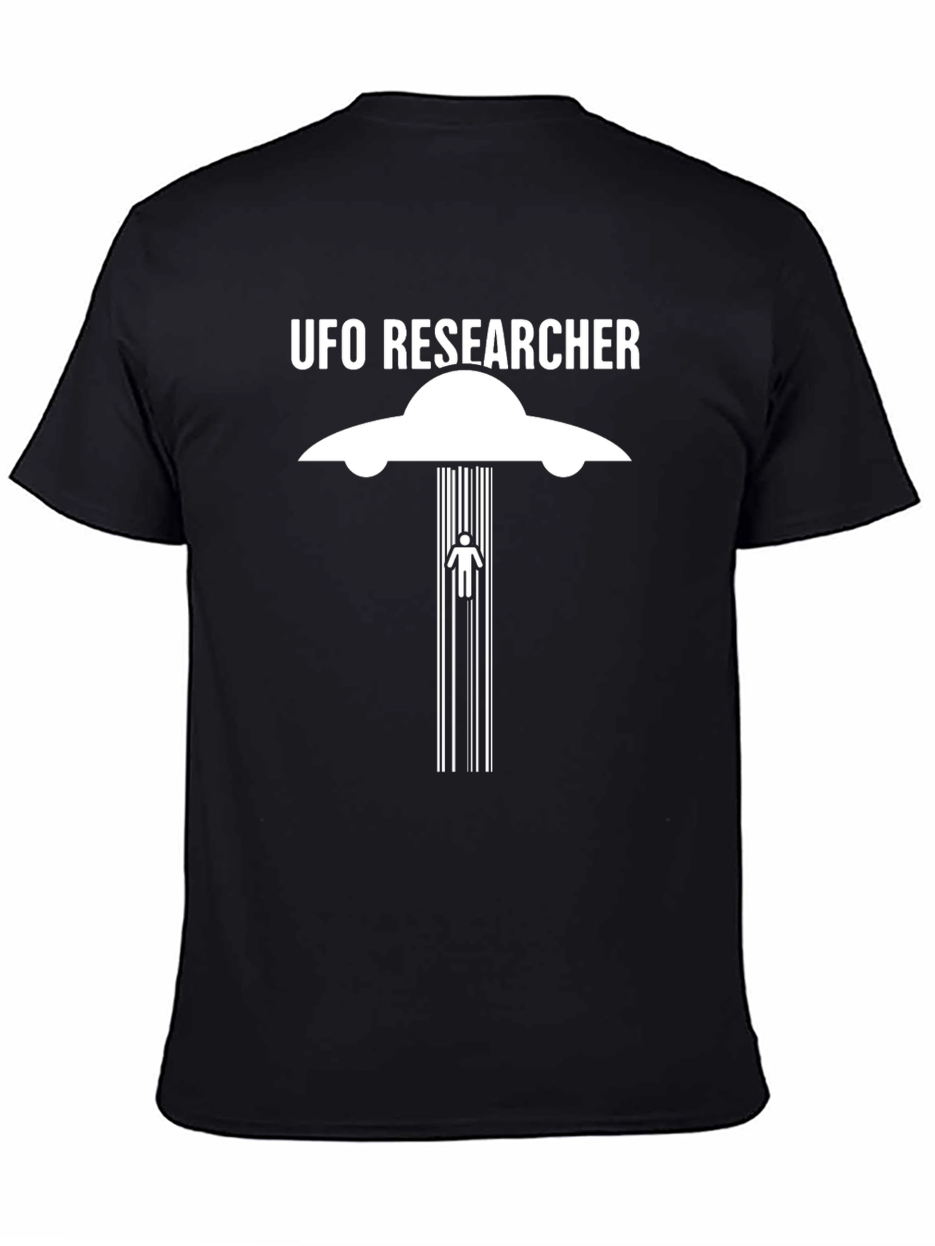 UFO Researcher Graphic T-Shirt - Alien Abduction Tee