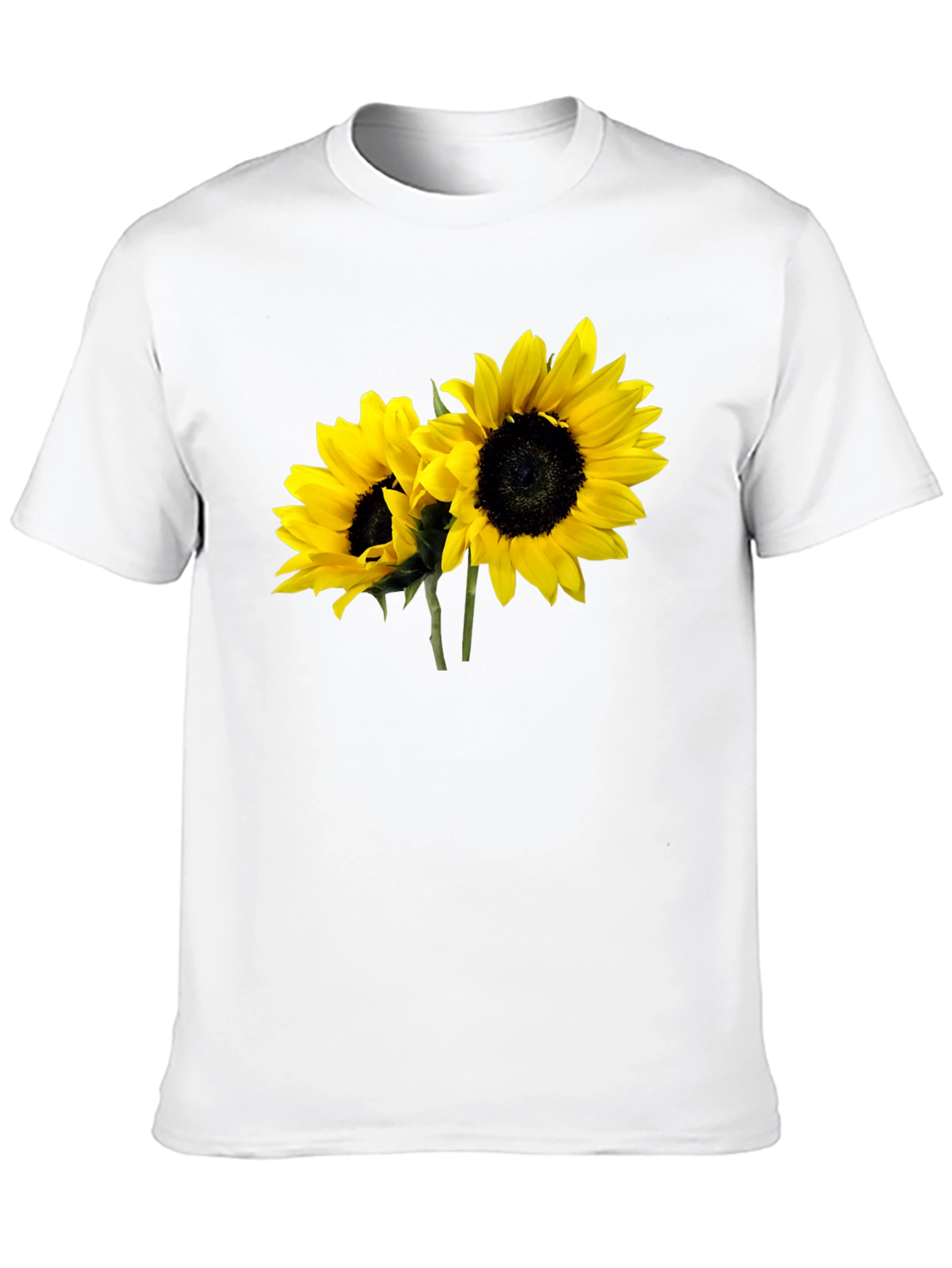Sunflower Graphic Tee - Black Casual T-Shirt