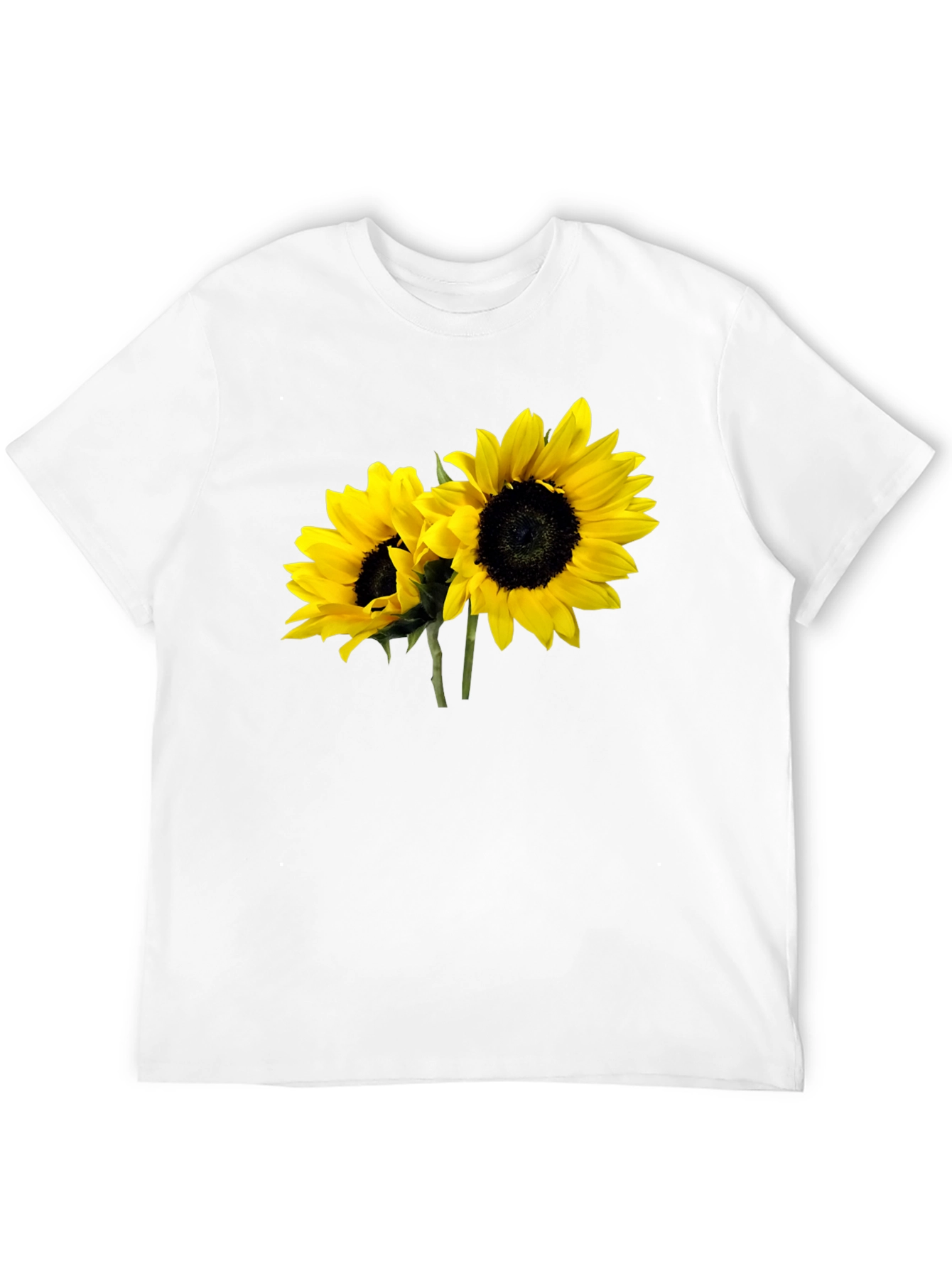 Sunflower Graphic Tee - Black Casual T-Shirt